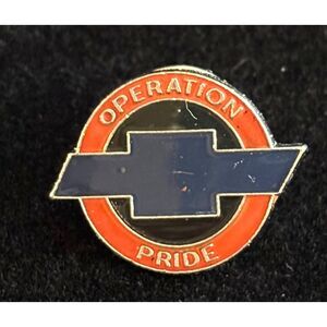 Vintage Chevrolet Operation Pride Lapel Pin Chevy Bowtie GM Dealership Program